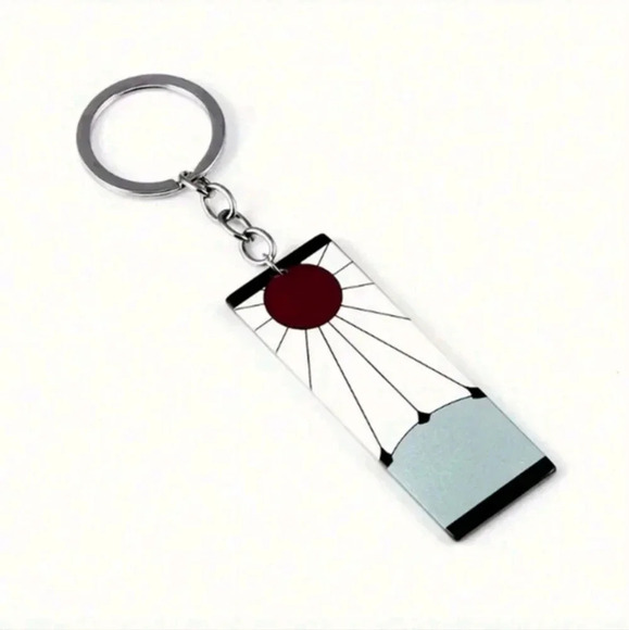 Demon Slayer anime manga collectors silver keychain Japan TV show book bag purse - Picture 4 of 6